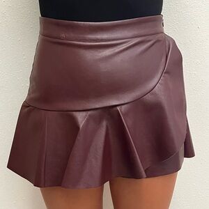 Lily Rain leather skirt
